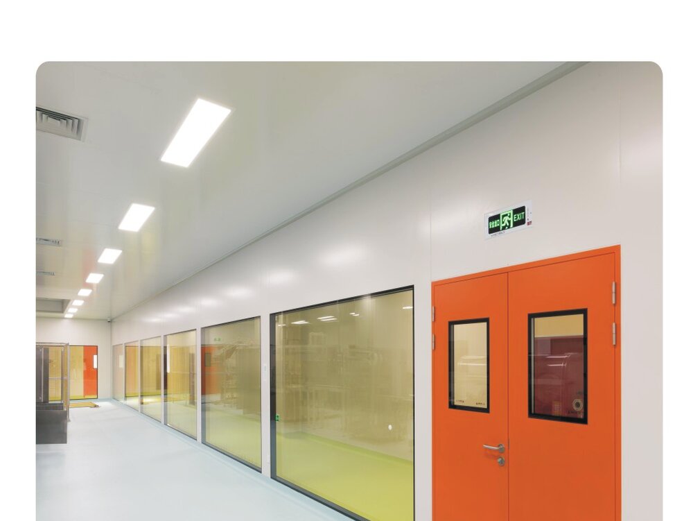 GMP pharma cleanroom corridor project