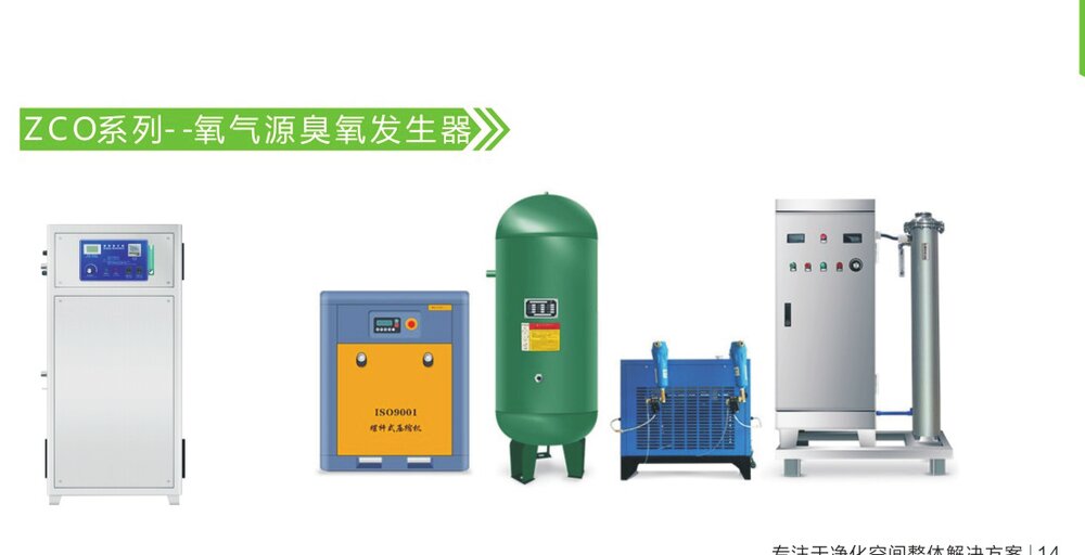 ZCO oxygen source ozone generator system