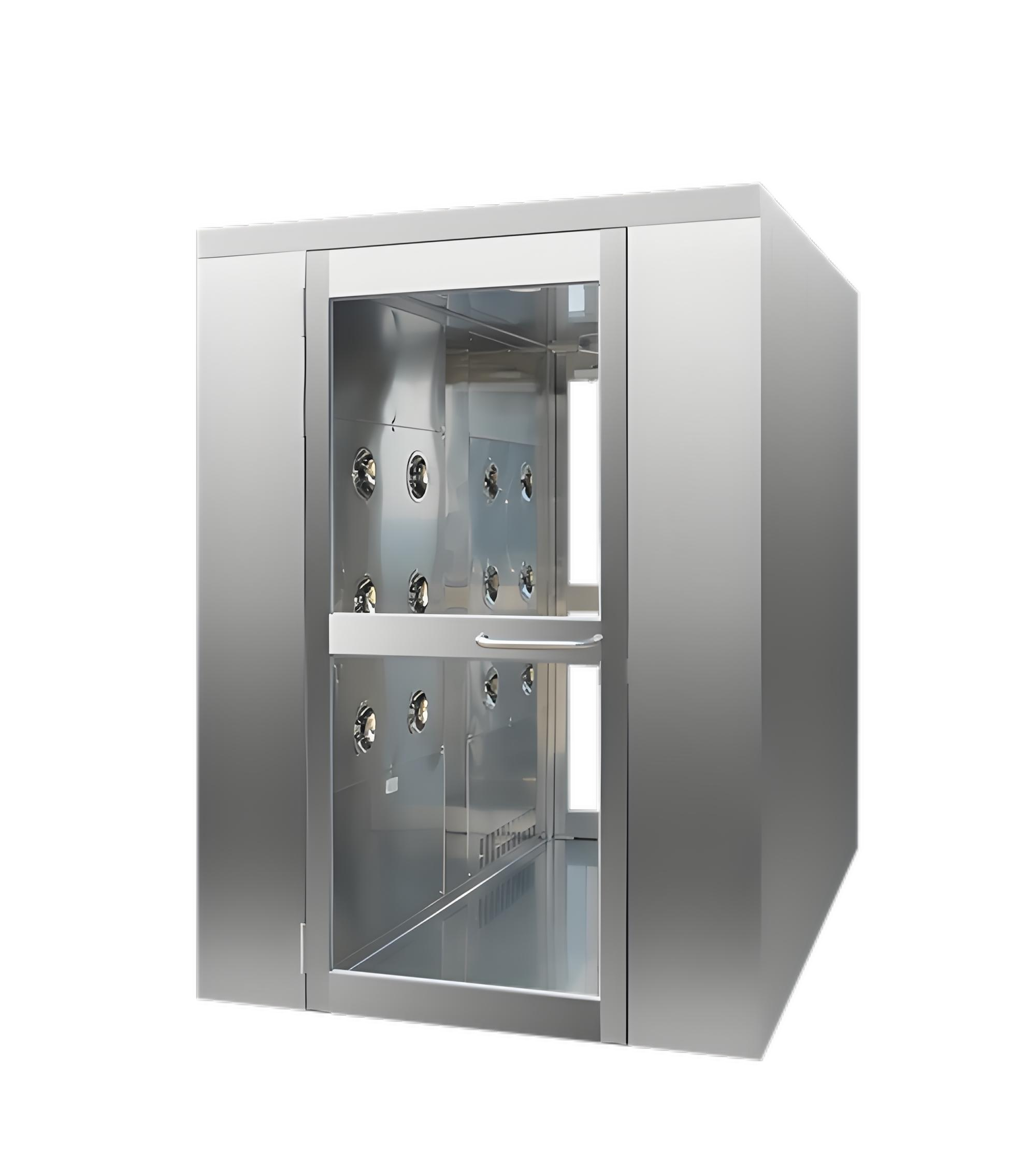 BestClean SUS304 cleanroom air shower with 25 m/s nozzles